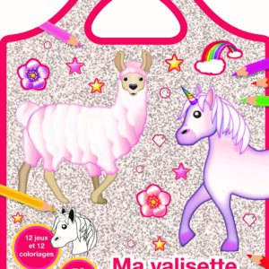 Valisette d'activités Licorne rose