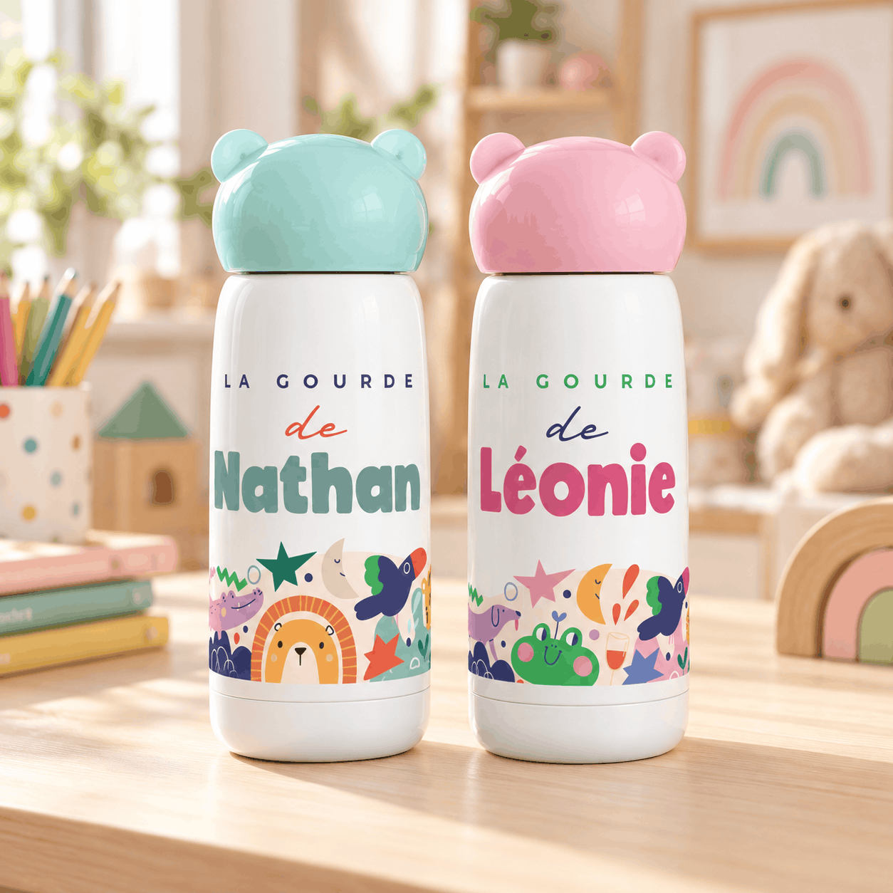 Gourdes personnalisables Milkids pour écoles et professionnels